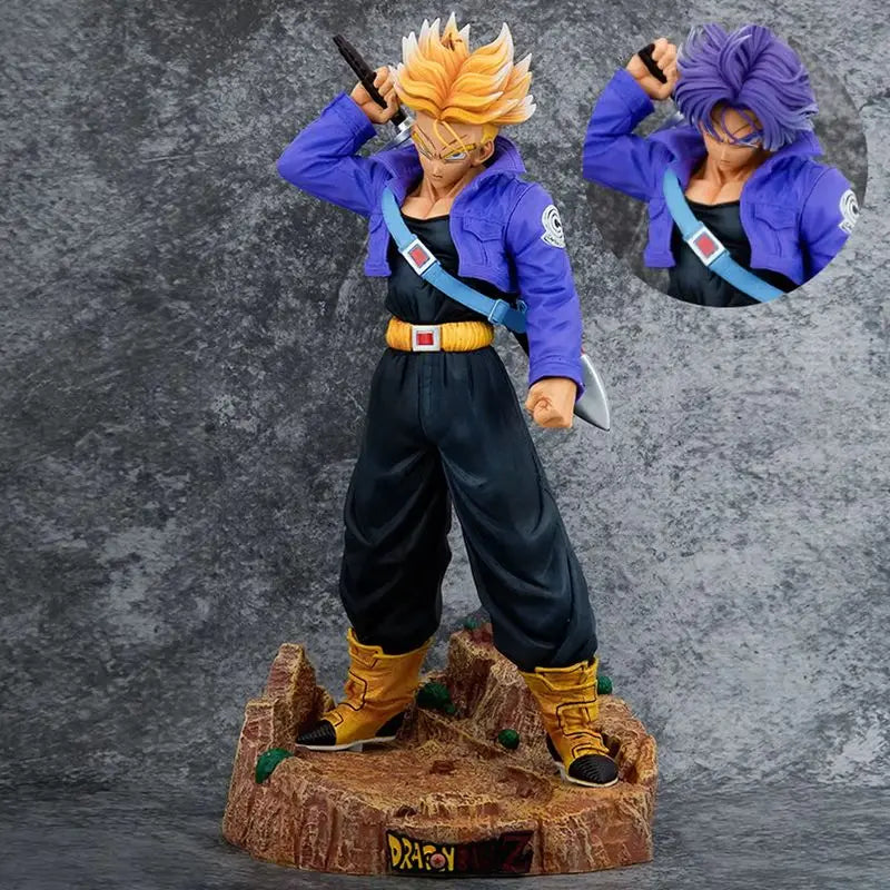 2025 48cm Dragon Ball Z Anime Figurine Trunks Figure Super Saiyan Trunks Pvc Model Statue Doll Collection Decoration Toys Gifts