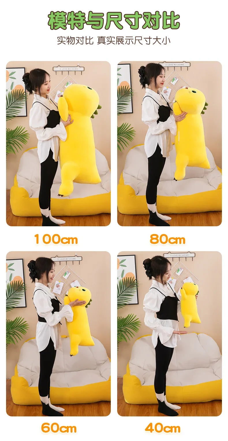 40-80cm Kawaii Milk Dragon Doll Plush Toy Pillow Nailong Stuffed Doll Cartoon Anime Accompany Sleep Toy Kid Birthday Gift