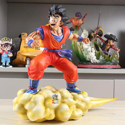 31cm/12.2inch Cloud Goku Figure Dragon Ball Z Super Saiyan Son Goku Action Figures Gk Statue Collection Model Toy Gifts
