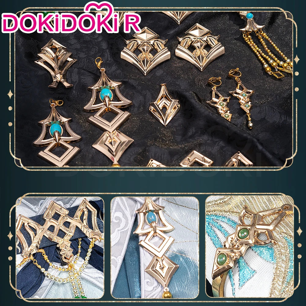 Flowing Clouds Embrace Breeze Heroine Cosplay Costume Game Love and Deepspace DokiDoki-R Women White Dress Lishen Zayne Cosplay