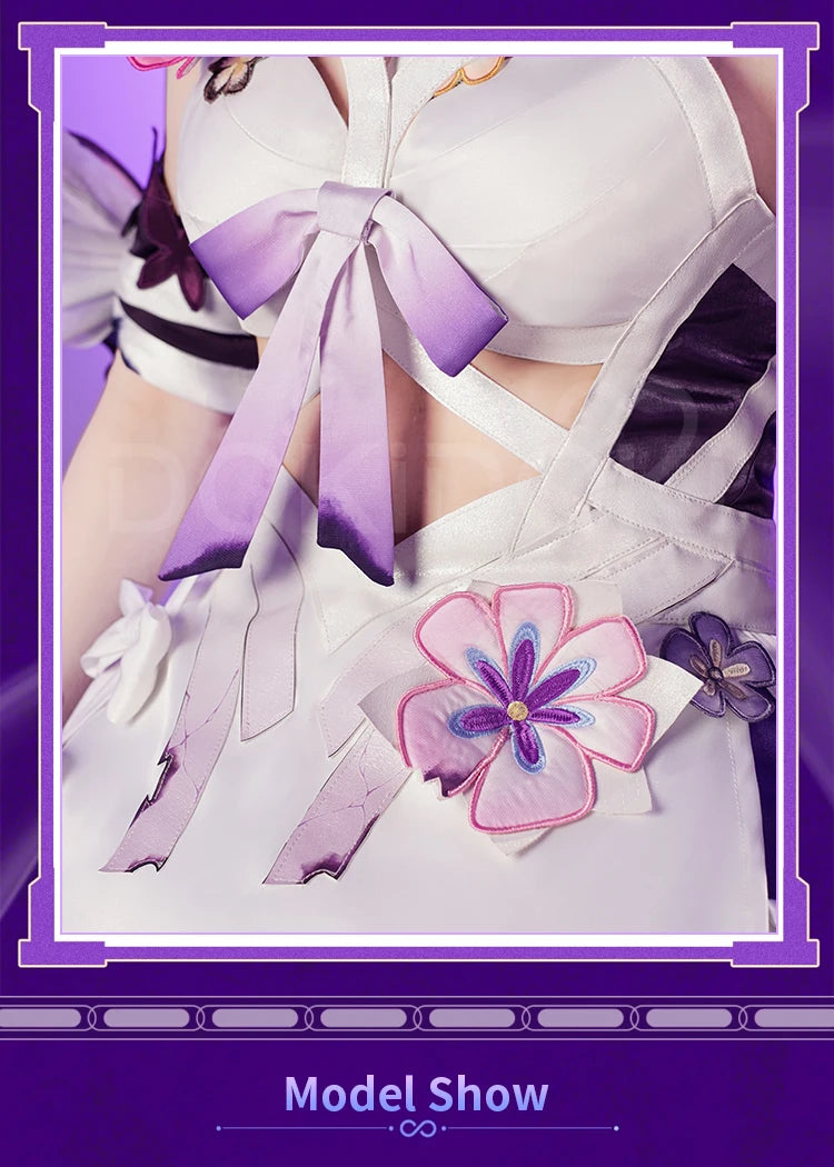 Castorice Cosplay Costume Game Honkai:Star Rail DokiDoki-R Women Castorice Purple Dress Cosplay HSR