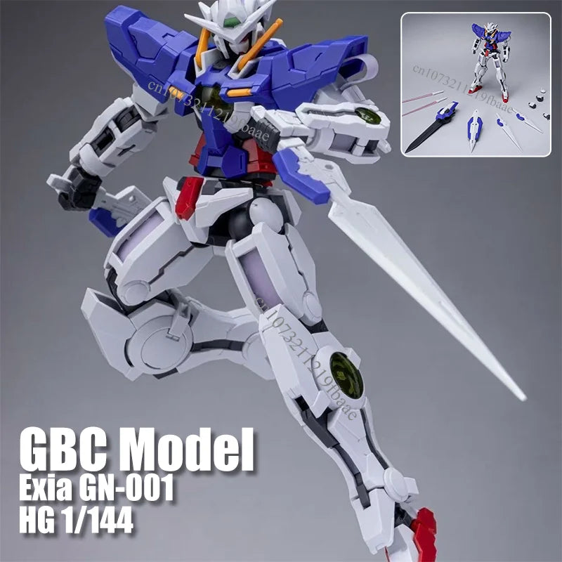 GBC Model Exia HG 1/144 GN-001 Assembly Model Kit Toys Action Figure Plastic Model Kits Toy Collectible Robot Plastic Hobby Gift
