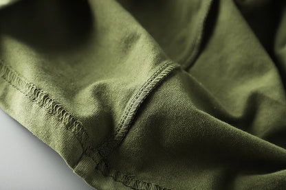 Summer American Retro Short-sleeved O-neck 3D Letter Printed T-shirt Men's Fashion Simple 100% Cotton Washed Casual Sport Tops