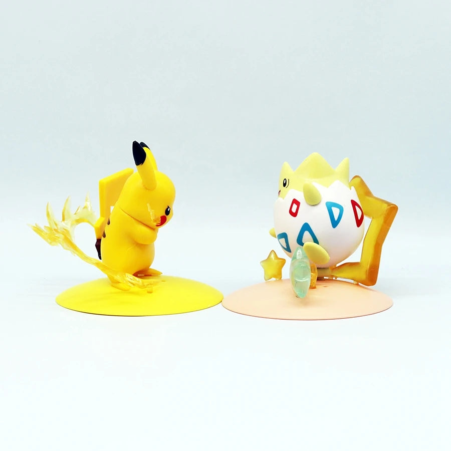 10cm Pokémon Anime Figure Kawaii Pikachu Action Figure Sylveon/Togepi/Piplup Figurine Room Ornaments Collection Model Toys Gifts