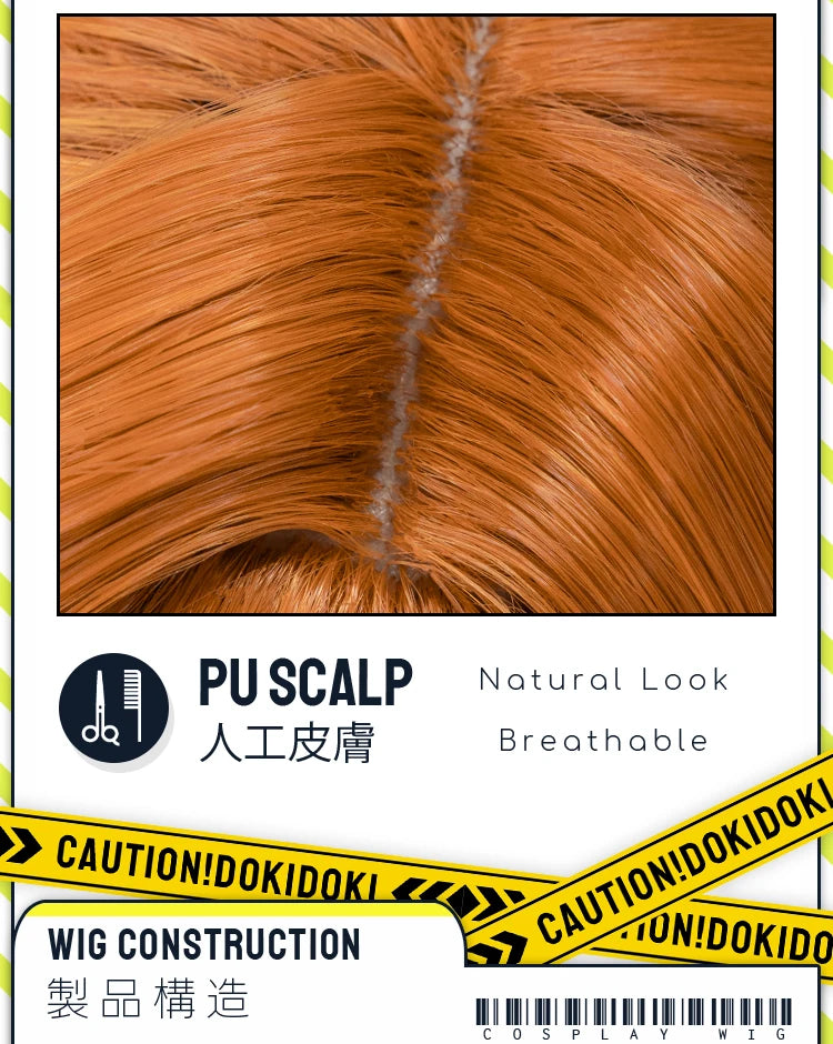 IN STOCK Flamme Wig Anime Frieren: Beyond Journey's End DokiDoki Flamme Cosplay Women 100cm Long Orange Wig Free Cap