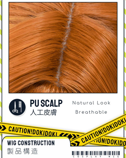 IN STOCK Flamme Wig Anime Frieren: Beyond Journey's End DokiDoki Flamme Cosplay Women 100cm Long Orange Wig Free Cap