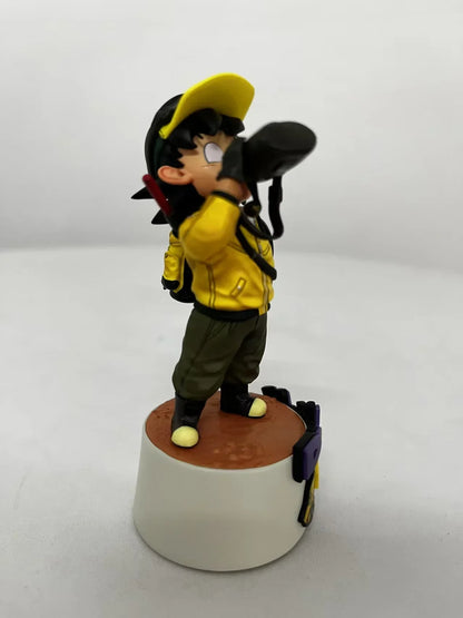 10cm Dragon Ball Cartoon Character Drinking Water Little Goku PVC Action Figure Model Statue Collection Decoration Toys Gift