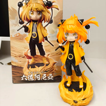 22cm Naruto Anime Figure Anya Forger Cos Rikudousennin Naruto Action Figurine Pvc Statue Collection Model Desk Decor Toys Gifts