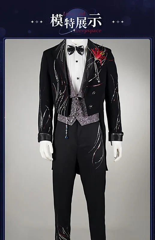 Love and Deepspace Rafayel Wedding Cosplay Costume Wig Suit Uniform Halloween Party for Women Men Carnival Game Outfit iCoser