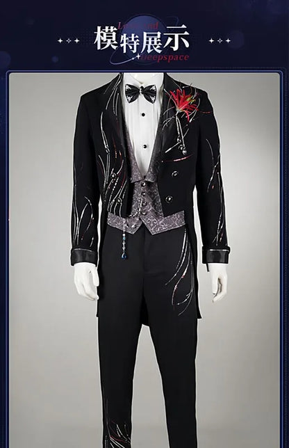 Love and Deepspace Rafayel Wedding Cosplay Costume Wig Suit Uniform Halloween Party for Women Men Carnival Game Outfit iCoser