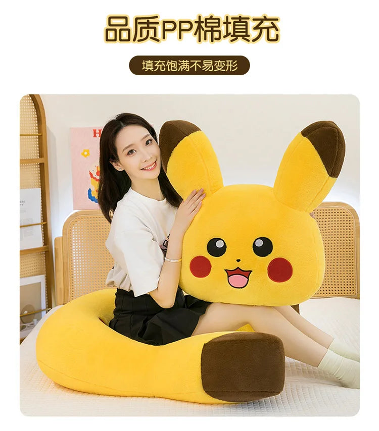 90cm Super Big Size Pokemon Pikachu Anime Plush Stuffed Doll Kawaii Room Decorated with Plushies Pillow Holiday Gifts