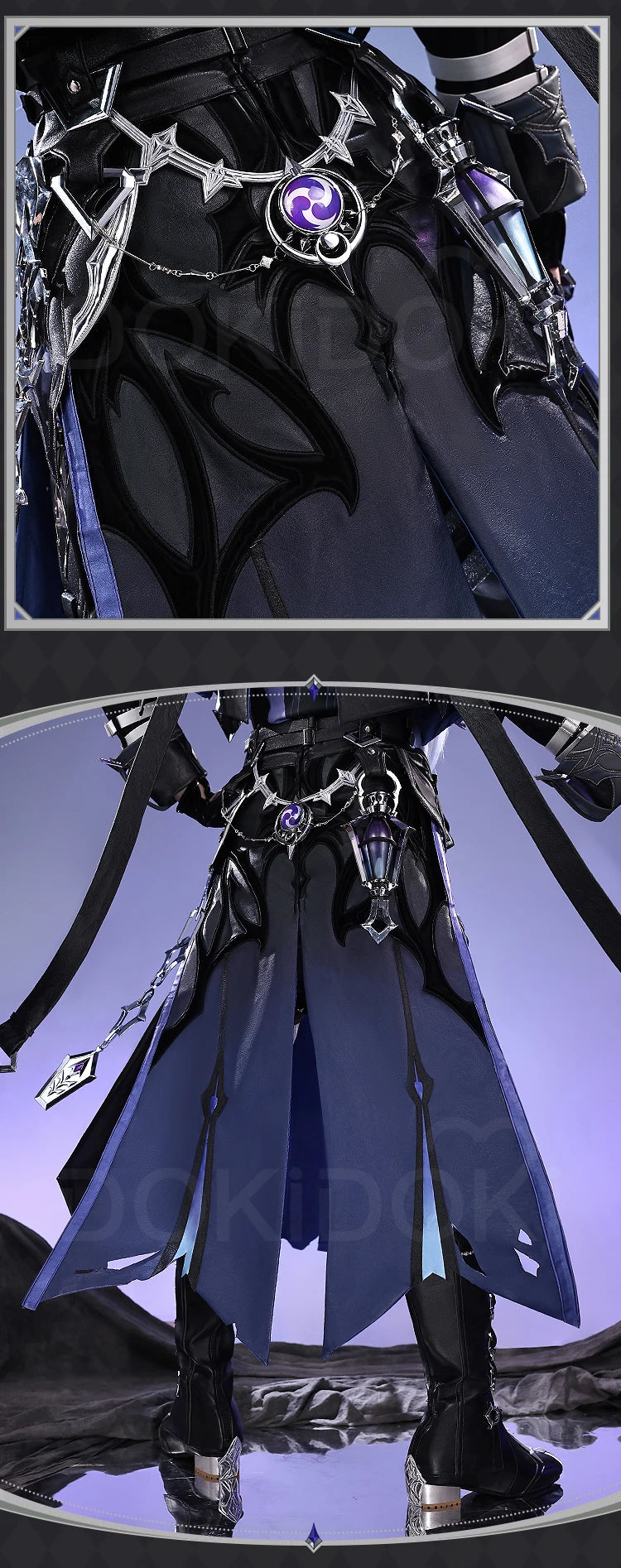 Flins Cosplay Costume Game Genshin Impact【S-3XL】DokiDoki-SR Kyrll Chudomirovich Flins Cosplay Men Halloween Costume Plus Size