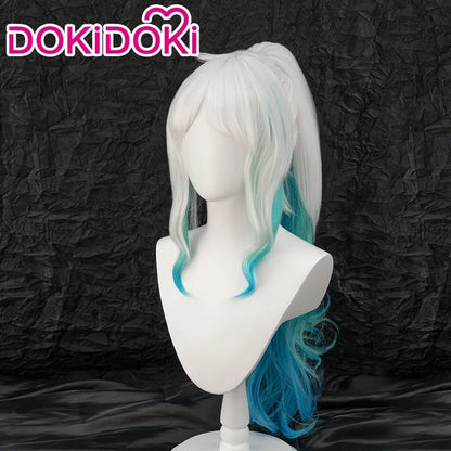 IN STOCK Yamatoo Cosplay Costume Anime DokiDoki-R Yamatoo Kimono Big Bow Halloween Yamatoo Kimono Wig Horns Shoes Cosplay Kimono