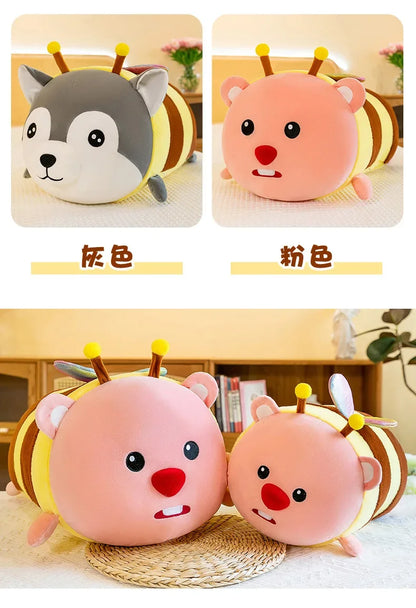75CM Cute Soft Kawaii Honey Husky  Plush Toys Dog Stuffed Animals Long Pillow Doll for Kids Girlfriend Birthday Gift Home Decor
