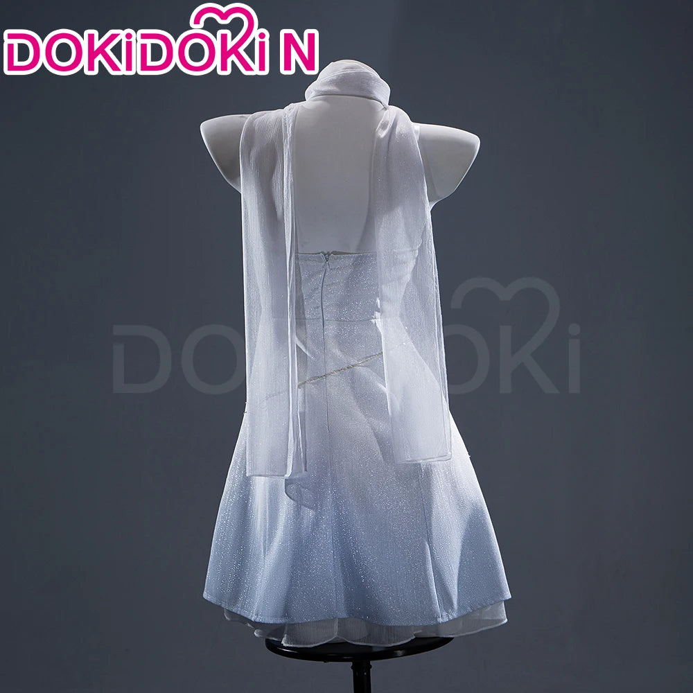 IN STOCK Cloudscape Calm Hunter MC Cosplay Game Love and Deepspace【S-2XL】DokiDoki-N Women White Dress Plus Size
