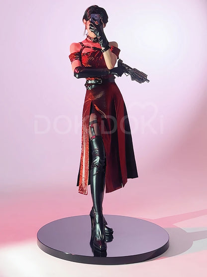 IN STOCK Enchanting Veil Heroine Cosplay Costume Game Love and Deepspace【S-2XL】DokiDoki-R Women Red Dress Shoes Sylus Plus Size