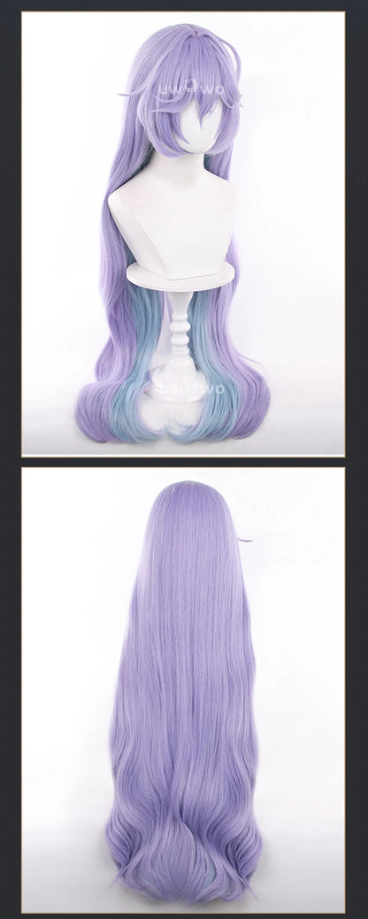 UWOWO Cantarella Wig Game Wuthering Waves WuWa Cantarella Jellyfish Cosplay Wig Long Hair Purple Hair