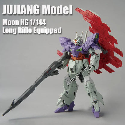 In Stock JUJIANG Model Moon Long Rifle Equipped HG 1/144 AMS-123X-X Assembly Model Kits Action Figures Robot Mecha Kids Gifts