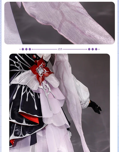 Honkai Star Rail Evernight March 7th Cosplay Costume Dress Earrings Headwear Mysterious Foreign Guest Halloween Party for Women