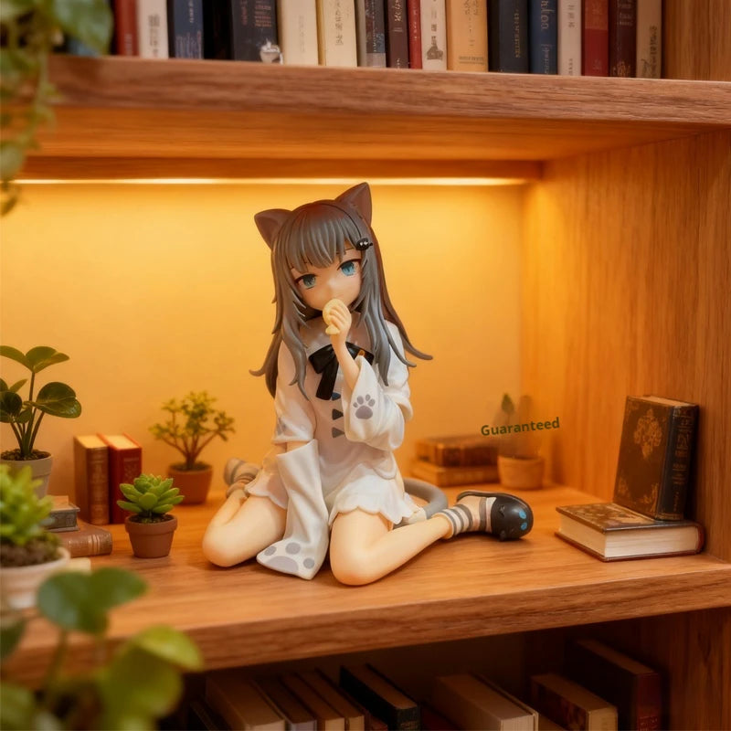 SPYFAMILY cat girl figurine cute kawaii sitting posture beautiful girlanime model Desktop computer bedroom decoration trendy toy