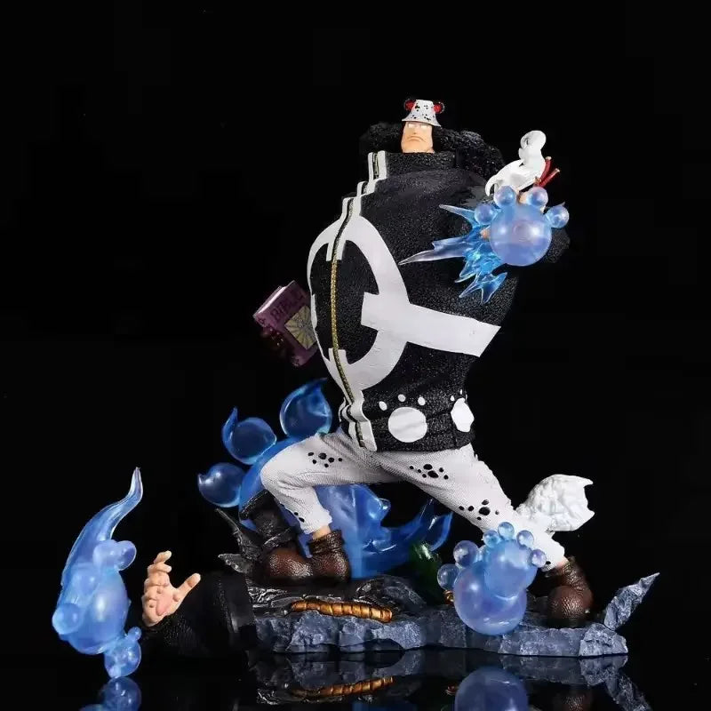 32cm Anime One Piece Figure Bartholemew Kuma Figurine 2 Hands With Light Statue Collection Decor Ornaments Model Doll Gift Toys