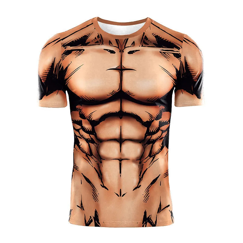 New Football Jerseys Japanese Anime Bandai Dragon Ball Goku Saiyan T-shirt Sporty Street Loose for Men and Children Christmas