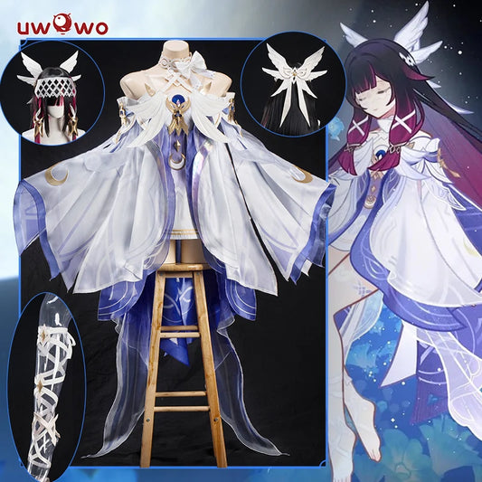 PRE SALE UWOWO Columbina Cosplay Game Genshin Impact Columbina 'Damselette' Snezhnaya Cosplay Costume Halloween Costume