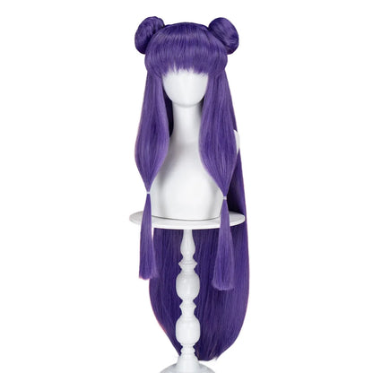 IN STOCK Shampoo Wig Anime Ranma 1/2  DokiDoki Cosplay Wig Cute Women Purple Long Hair Heat Resistant Synthetic Wig Halloween