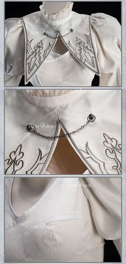 LAST BATCH UWOWO Game 2B Collab White Cosplay Costume Maid Dress Halloween Costume