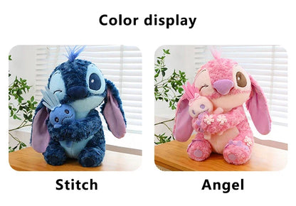 30/85cm Lilo and Stitch Disney Plush Toys Pink Kawaii Scrump Anime Cartoon Plushie Sakura Stich Dolls Soft Stuffed Gift for Kids