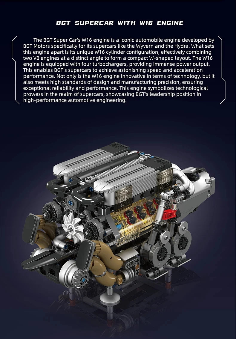 MOC Technik Electrically Driven No.V8 Engine Model Car Building Blocks Set Creative Educational Toy christmas Gifts for Boy Kids