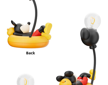 Mickey Figurine Night Light Cartoon Mickey Mouse 3d Doll Reading Lamp Cute Desktop Decor Statue Creative Desk Lamp for Kids Gift