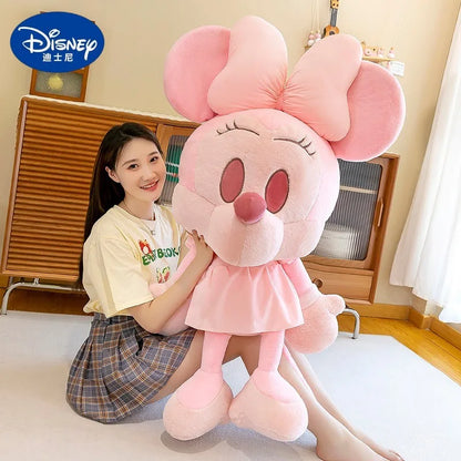 65/85/110cm Super Big Size Mickey Minnie Mouse Kawaii Anime Plush Stuffed Doll Disney Cartoon Plush Pillow Children Holiday Gift