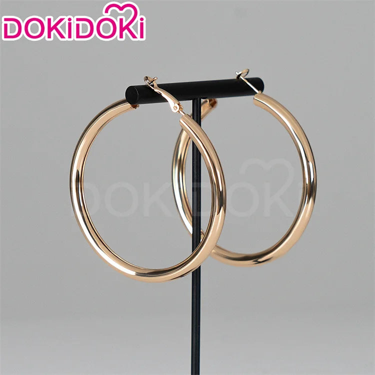 IN STOCK Seiko Ayase Wig Anime Dandadan Cosplay DokiDoki Halloween Grey Hair DAN DA DAN Seiko Glasses Ear Clips Patch Free Cap