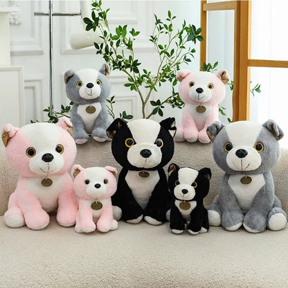 New 3 Colors 20-35cm Bulldog Plush Stuffed Puppy Doll Cute Puppy Plush Kawaii Animal Toy Children's Birthday Gift Doll Kids To