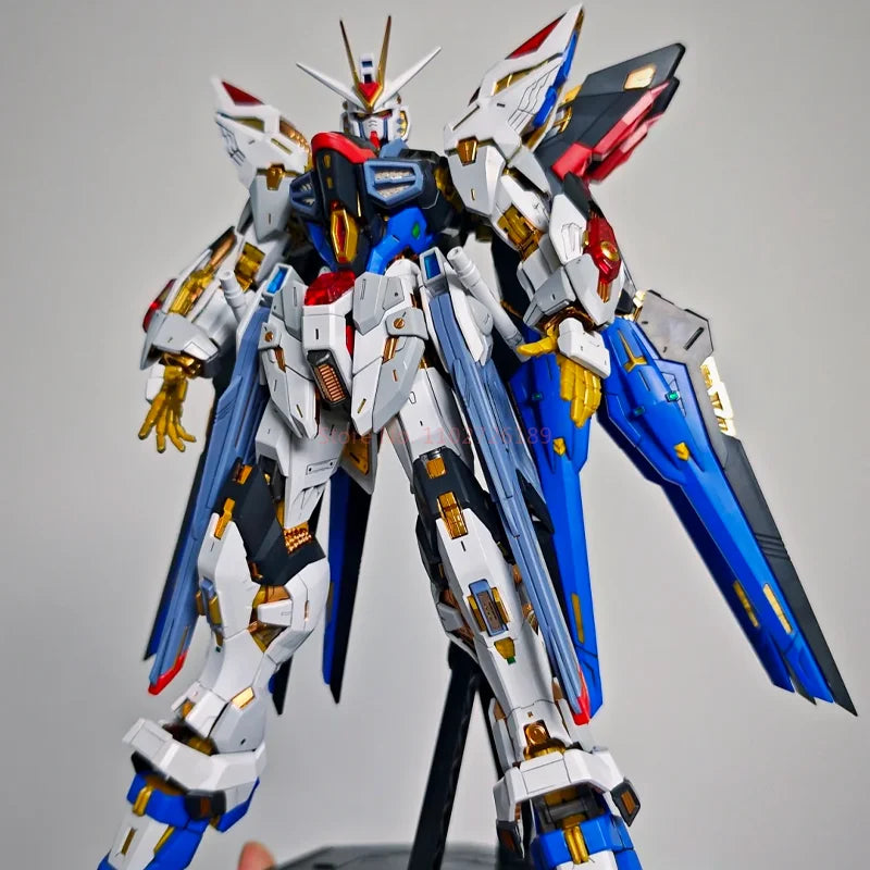 In Stock PIANXIN Strike Freedom MG 1/100 MGEX Action Figure Assembly Model Kit Midnight Coating Model Mecha Toys Kids Gift