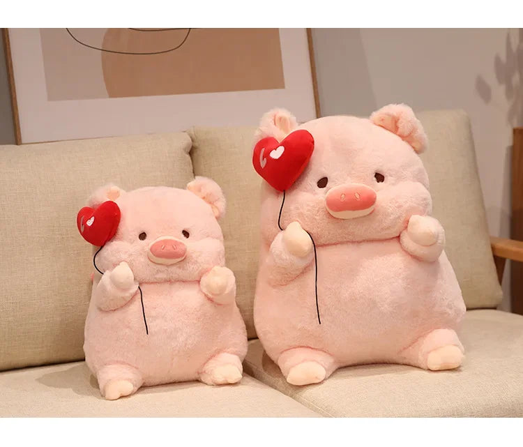 New 30-55cm Cute Cartoon Angel Pig Plush Toys Lovely Fat Piggy Stuffed Doll Red Heart for Girls Lovers Valentine's Day Gifts