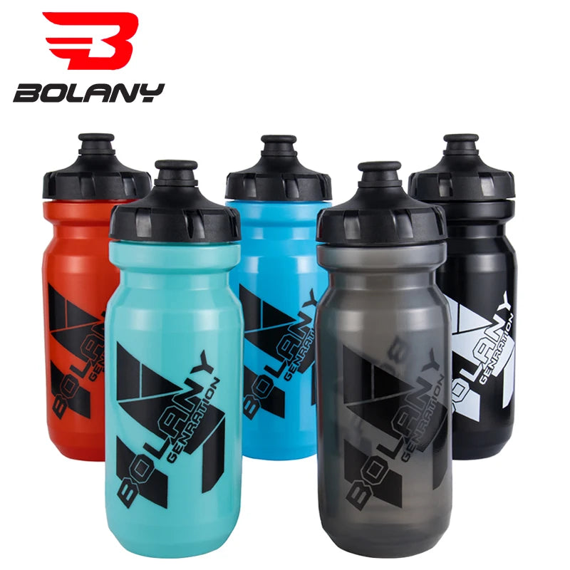 Bolany 610ml Lightweight Plastic Bike Water Bottle Portable Sports Cycling Kettle Outdoor Gym Accessories - Grey