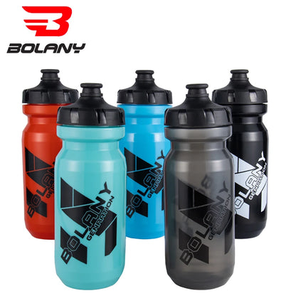 Bolany 610ml Lightweight Plastic Bike Water Bottle Portable Sports Cycling Kettle Outdoor Gym Accessories - Grey