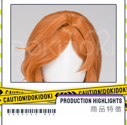 IN STOCK Flamme Wig Anime Frieren: Beyond Journey's End DokiDoki Flamme Cosplay Women 100cm Long Orange Wig Free Cap