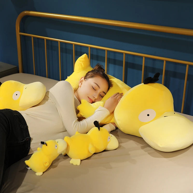 Cute Pokemon Psyduck Back Cushion Big Size Stuffed Anime Duck Plushies Sofa Bed Throw Pillow Home Decor Xmas Gifts Child Girl