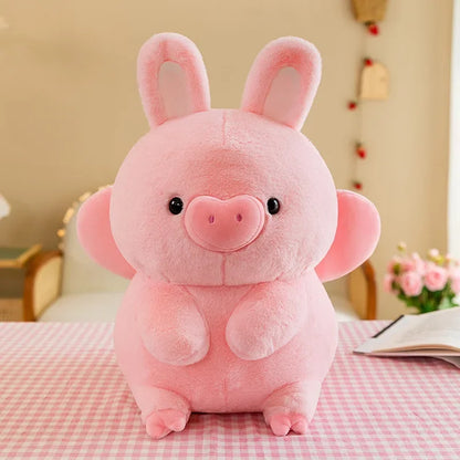 New 55cm Soft Kawaii Love Pink Pig Plush Pillow Stuffed Super Cute Round Pig High Quality Doll Gift for Childre Birthday Gift