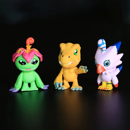 Hot 9Pcs/set Digimon Digimon Adventure Anime Figure Model PVC Collection Ornaments Statue Dolls Birthday Toy Gifts Gifts
