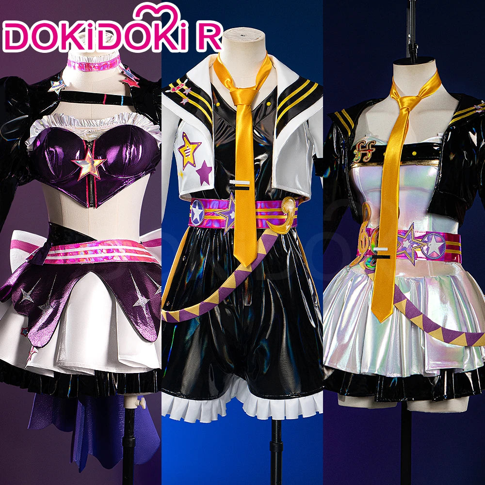 IN STOCK Rinn Lenn Lukaa Cosplay Costume【XS-2XL】DokiDoki-R Women Men Cute Short Dress Costume Muse Dash Rinn Cosplay Plus Size