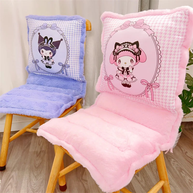 Sanrio Lovely One-piece Seat Cushion Kuromi My Melody Kawaii Japanese Style Sitting Cushion Chair Comfortable Home Decor Girl
