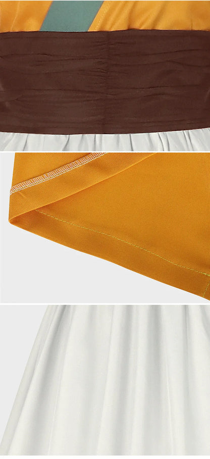 iCoser Anime The Apothecary Diaries Shisui Cosplay Costume Wig Yellow Dress Hanfu Palace Maid Clothing Halloween Party for Women