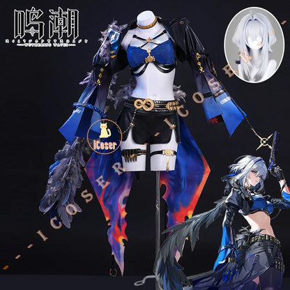 Wuthering Waves Galbrena Cosplay Costume Wig Uniform Outfit Jacket Carnival Halloween Party for Women Girls Role Play Cos Props