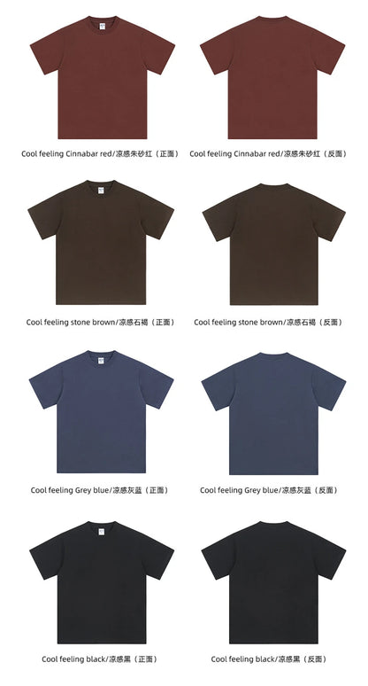 ZODF Fashion 2025 Summer Men Sorona T-Shirts Unisex Casual Cool Feeling Quick Dry O Neck 245gsm T Shirt Brand Tees HY1032