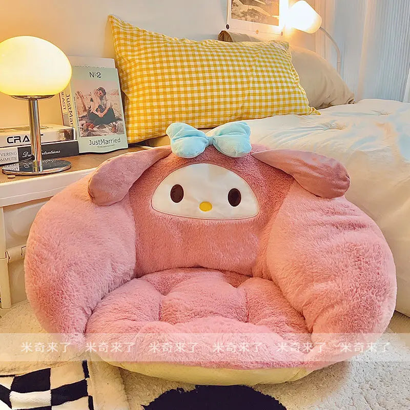 Comfortable Pochacco Sitting Cushion My Melody Kuromi Cartoon Seat Cushion Chair Japanese Style Back Cushion Sofa Bed