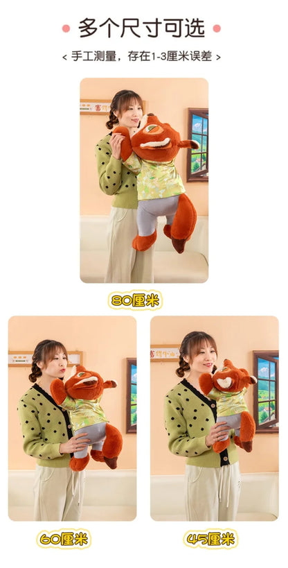 45/60/80cm Big Size Judy Hopps Nick Wilde Anime Plush Stuffed Doll Zootopia Kawaii Peluche Children's Kawaii Pillow Holiday Gift